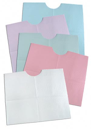 TIDI 3-PLY TISSUE/POLY CONTOUR BIB