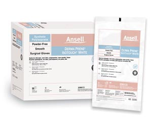 ANSELL GAMMEX® NON-LATEX PI WHITE POWDER-FREE SYNTHETIC SURGICAL GLOVES