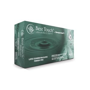 SEMPERMED BEST TOUCH® LATEX GLOVES WITH ALOE & VITAMIN E
