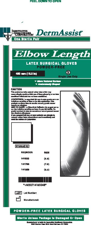 INNOVATIVE DERMASSIST® ELBOW LENGTH POWDER-FREE LATEX SURGICAL GLOVES