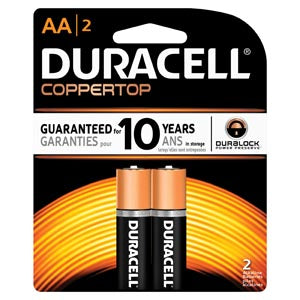 DURACELL® COPPERTOP® ALKALINE RETAIL BATTERY WITH DURALOCK POWER PRESERVE™ TECHNOLOGY