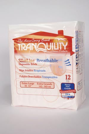 PRINCIPLE BUSINESS TRANQUILITY® SLIMLINE® BREATHABLE DISPOSABLE BRIEFS