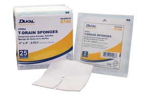 DUKAL IV & T-DRAIN SPONGES