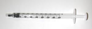 EXEL TB TUBERCULIN SYRINGES WITH LUER SLIP