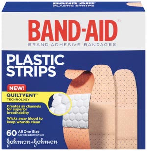 J&J BAND-AID® PLASTIC ADHESIVE BANDAGES
