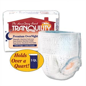 PRINCIPLE BUSINESS TRANQUILITY® PREMIUM OVERNIGHT™ DISPOSABLE ABSORBENT UNDERWEAR