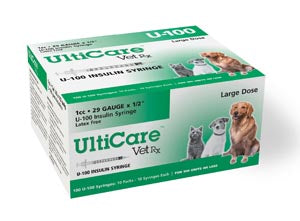 ULTIMED ULTRICARE VETRX DIABETES CARE INSULIN SYRINGES