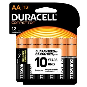DURACELL® COPPERTOP® ALKALINE RETAIL BATTERY WITH DURALOCK POWER PRESERVE™ TECHNOLOGY