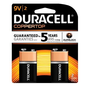 DURACELL® COPPERTOP® ALKALINE RETAIL BATTERY WITH DURALOCK POWER PRESERVE TECHNOLOGY