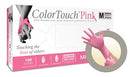 ANSELL MICROFLEX COLORTOUCH® PINK POWDER-FREE LATEX EXAM GLOVES
