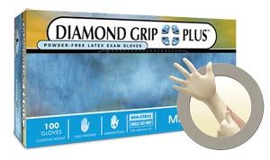 ANSELL MICROFLEX DIAMOND GRIP PLUS™ POWDER-FREE LATEX EXAM GLOVES