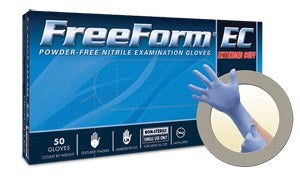 ANSELL MICROFLEX FREEFORM® EC POWDER-FREE EXTENDED CUFF NITRILE EXAM GLOVES