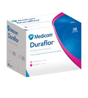 MEDICOM DURAFLOR 5% SODIUM FLUORIDE VARNISH