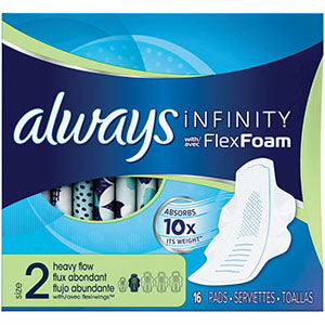 P&G DISTRIBUTING ALWAYS® INFINITY PADS