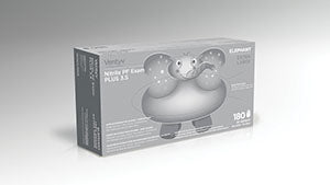 VENTYV NITRILE POWDER FREE EXAM GLOVE PLUS 3.5 (ELEPHANT)