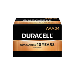 DURACELL® COPPERTOP® ALKALINE BATTERY WITH DURALOCK POWER PRESERVE™ TECHNOLOGY