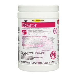 CLOROX DISPATCH HOSPITAL CLEANER DISINFECTANT WIPES WITH BLEACH