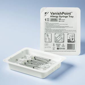 RETRACTABLE VANISHPOINT® ALLERGY TRAY