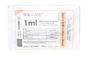 SOL-MILLENNIUM SOL-CARE™ SAFETY SYRINGE ALLERGY TRAY