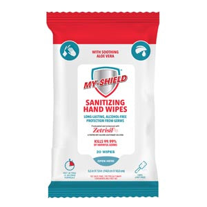ESC BRANDS MY SHIELD® PERSONAL SANITIZING WIPES