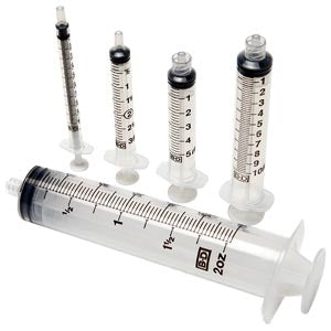 BD 1 ML SYRINGES & NEEDLES